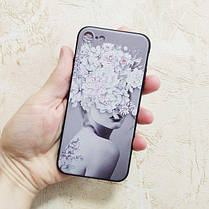 Чохол для Apple iPhone 7/8 і SE 2020 Alitek Дівчина з квітами, фото 5
