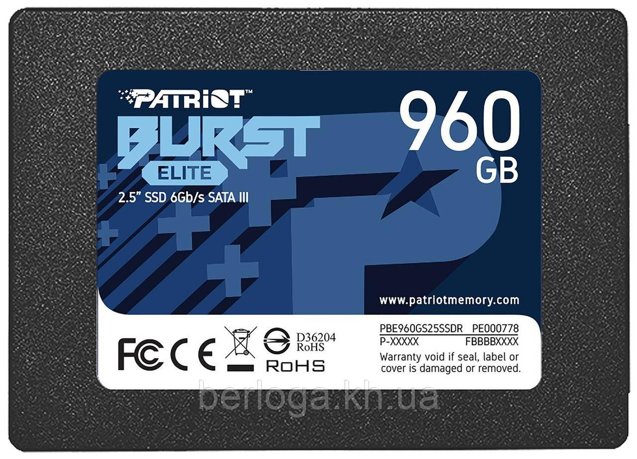 SSD накопичувач PATRIOT Burst Elite 960 GB (PBE960GS25SSDR)