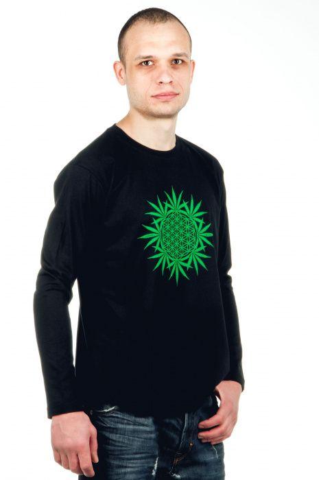 LongSleeve "Flower of Life" чоловік., колір чорний, розмір S