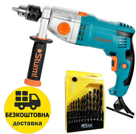 Двошвидкісний ударний дриль (Professional, 1150 Вт, кабель 4 метри) Sturm ID21120AR, фото 1