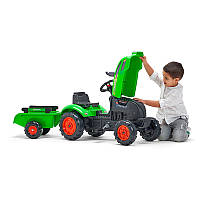 Педальный трактор FALK Traktor XTractor с открывающимся капотом, 2-5 лет FALK