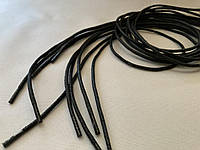 Шнурки круглые пропитка 60 см черные