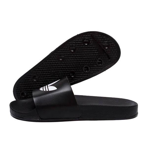 Чоловічі шкіряні літні шльопанці-сланці black р. 41 42 43 44 45, фото 1