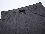 Чоловічі спортивні трикотажні сірі шорти у великому розмірі, фото 3