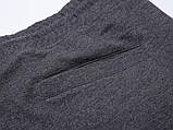 Чоловічі спортивні трикотажні сірі шорти у великому розмірі, фото 4