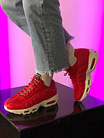 Кроссовки женские красные Nike Air Max 97 Red (01169)