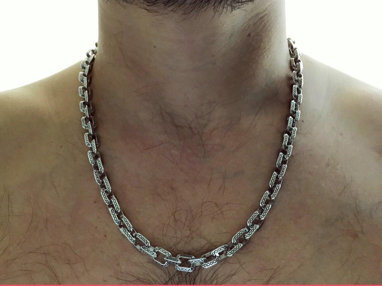 Срібний чоловічий ланцюжок