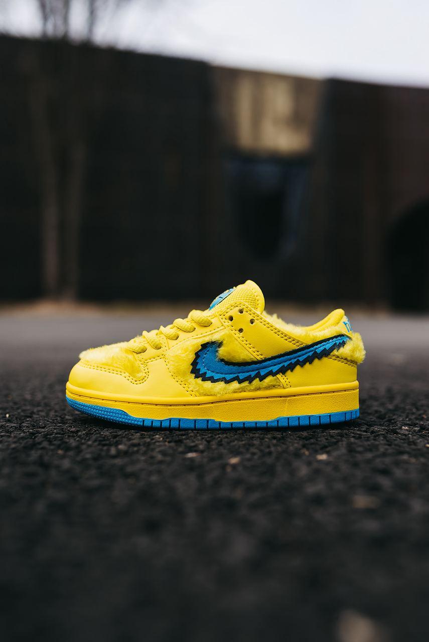 Кросівки дитячі Nike SB замшеві жовті яскраві на хлопчика дівчинку стильні зручні осінь весна 31