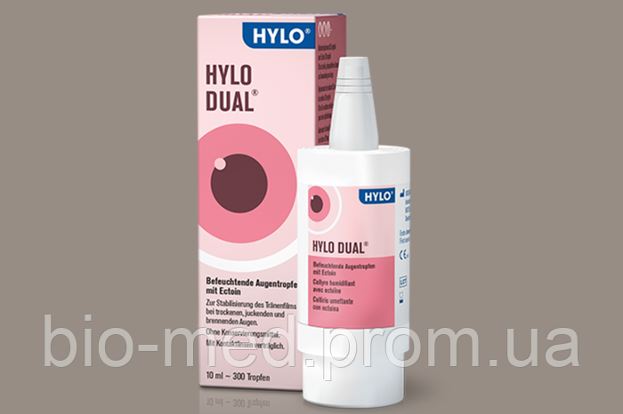 Hylo-Dual - увлажняющие глазные капли с эктоином, 10 мл, цена 532 грн ...