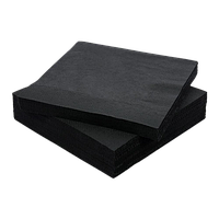 Серветки (максі-пак) Марго 24*24см 1шар. 500шт Чорні