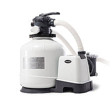 Пісочний насос із хлоргенератором Intex 26676, 7900 л/год, хлор 7 г/год, 35 кг