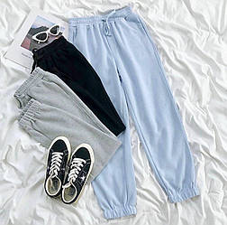 Жіночі спортивні штани джогери тонкі весна-літо Розміри: 42-44, 44-46, 46-50