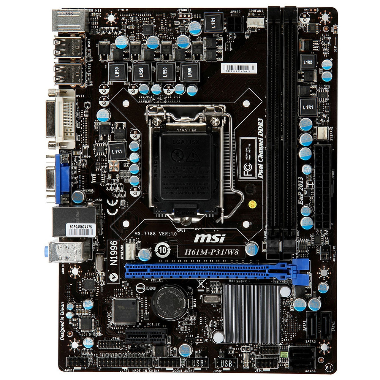 Материнская ПЛАТА s1155 MSI MS-7788 ( MSI H61M-P31/W ) на DDR3 INTEL® Core™ i7,i5,i3 3го ПОКОЛЕНИЯ ! 1155