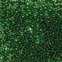 Бисер Ярна Корея размер 10/0 цвет 53 темно зеленый серебро 50г