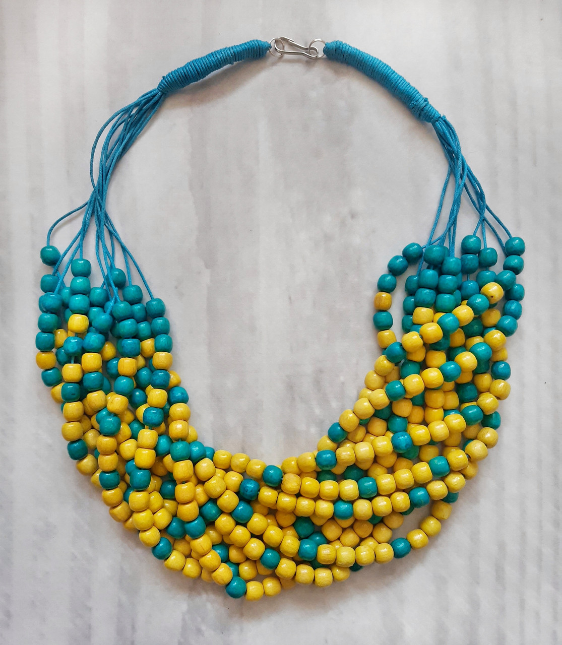 Намисто Шедевр жовто-блакитне, фото 1