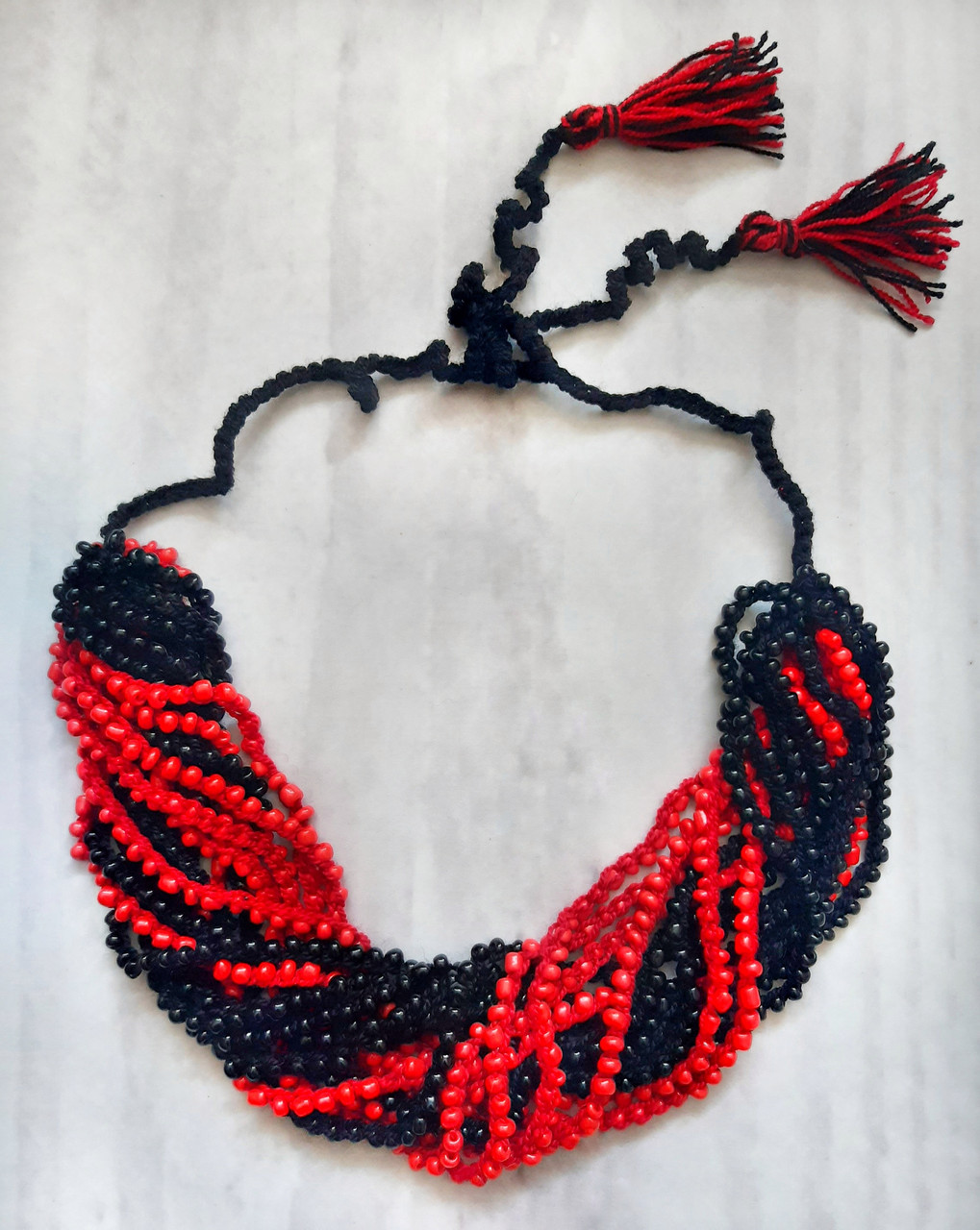 Намисто Ексклюзив червоно-чорне, фото 1