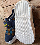 Мокасини дитячі Deili Kids на липучці, шахівниця, фото 3