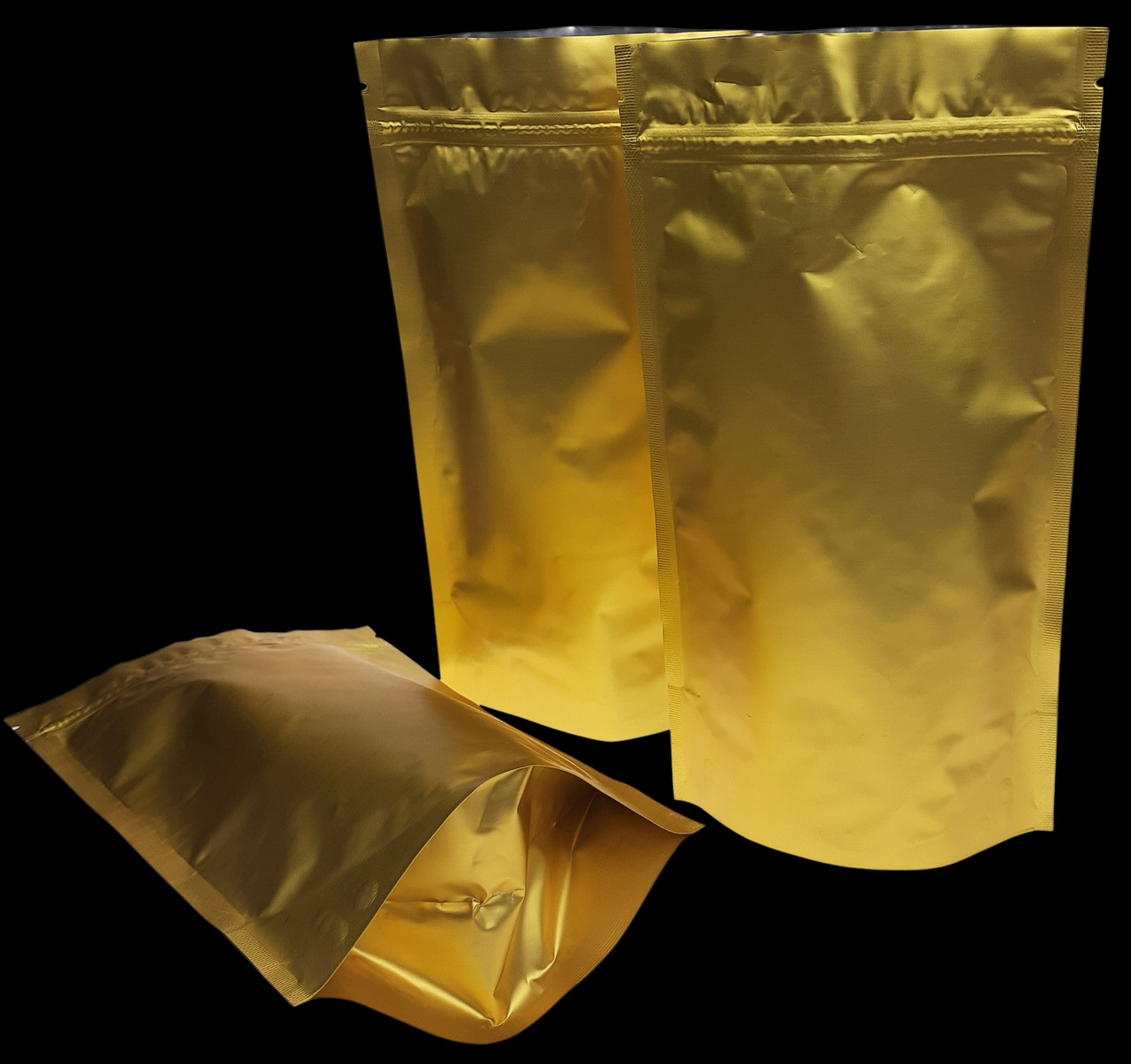Дой-пак 180x280x45 ЗОЛОТО (500г) + zip-замок