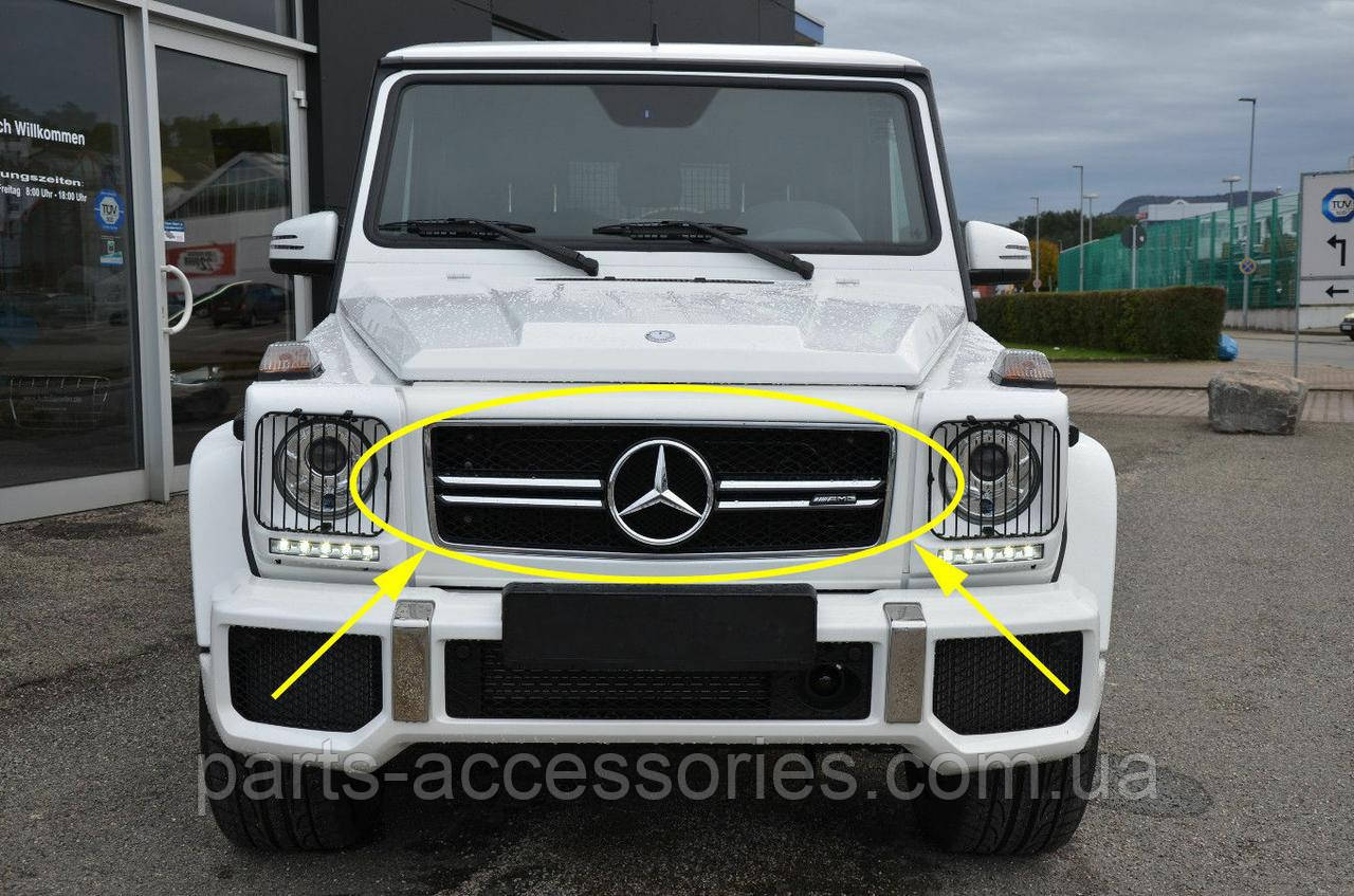 Решітка радіатора Mercedes G G-Class W463 G63 AMG 2002-2018 Нова Оригінал, фото 1