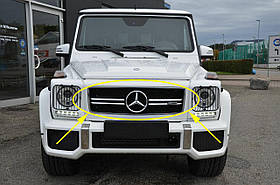 Решітка радіатора Mercedes G G-Class W463 G63 AMG 2002-2018 Нова Оригінал