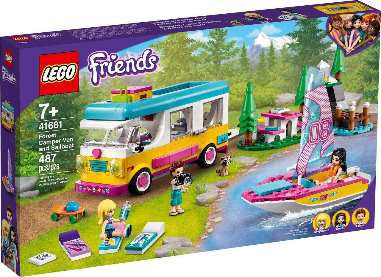 Конструктор Lego Friends Лісовий будинок на колесах і яхта 487 деталей (41681)