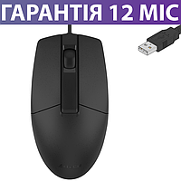 Комп'ютерна миша для ПК та ноутбука A4Tech OP-330 чорна, USB, працює на будь-якій поверхні