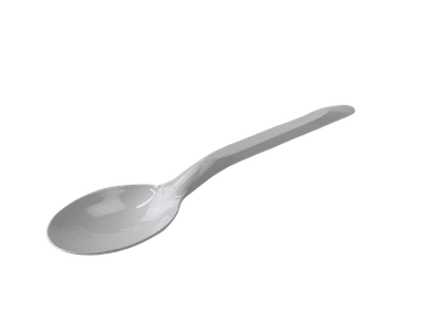 Ложка пластикова біла 16см (100шт/уп)