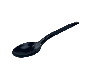 Ложка чорна склопластик 16см (100шт/уп)