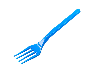 Виделка синя склопластик 16 см (100шт/уп)