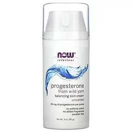 Progesterone from Wild Yam Skin Cream Now Foods 85 г