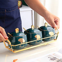 Набір ємностей для солі, цукру та спецій. Модель RD-6847