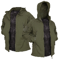 Тактическая куртка софтшел, куртка олива, тактическая демисизонная куртка размер XL