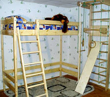 Двоповерхові ліжка, шведськи стінки та ліжко чердак - Двухъярусные кровати шведские стенки 19