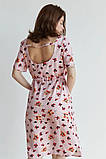 Рожеве ніжне плаття для вагітних та годуючих із секретом годування вільного крою літнє, 5182604-Р, фото 7