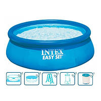 Наливной бассейн Intex Easy Set 457х107см, объем 12430л с функциональными аксессуарами 26166