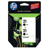 Картриджи HP21 black оригинал - двойная упаковка