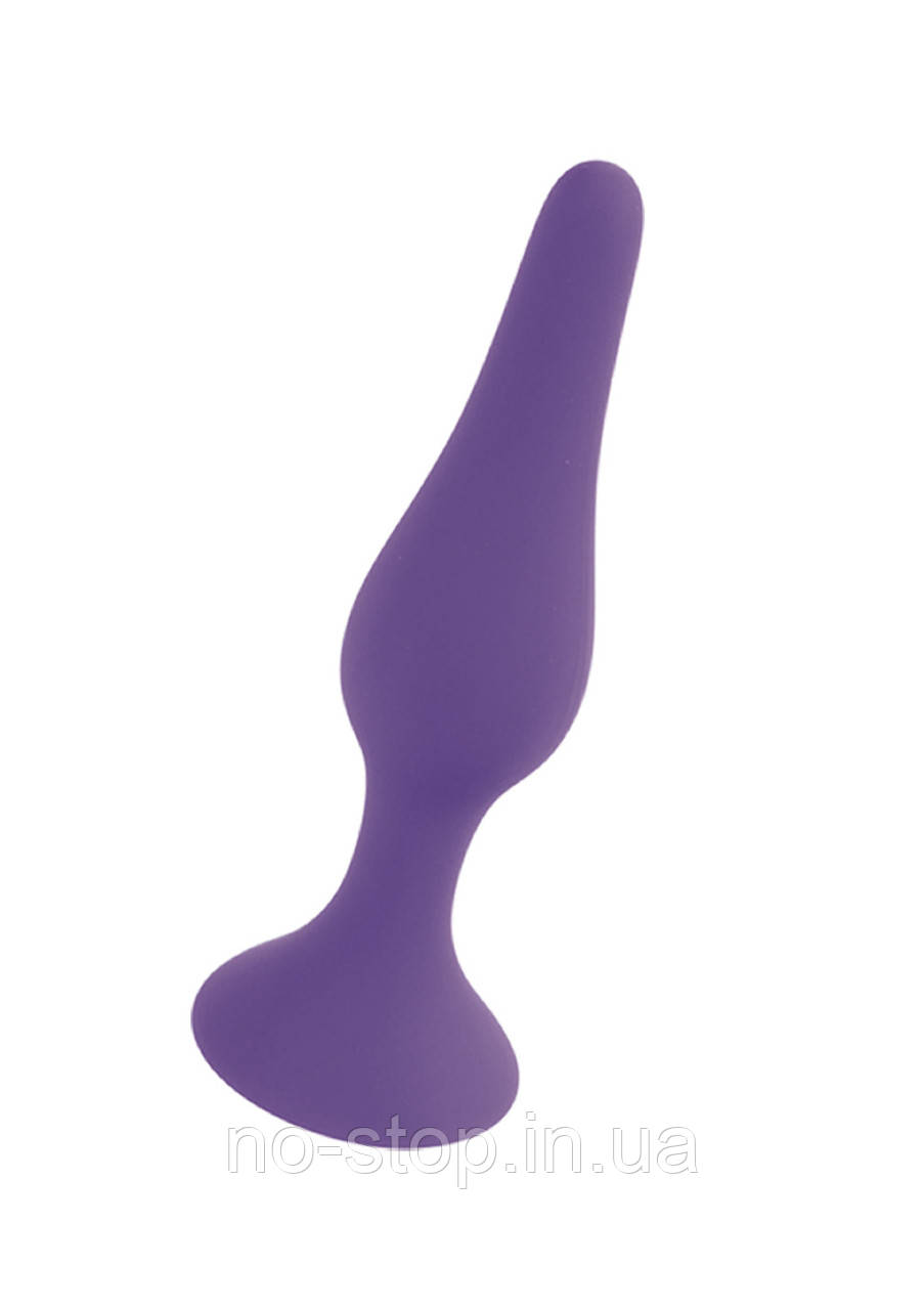 Анальна пробка  -Silicone Анальна пробка  Purple Medium, фото 1