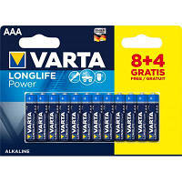 Оригінал! Батарейка Varta AAA Varta LongLife Power * 12 (8+4) (04903121472) | T2TV.com.ua