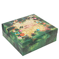 Коробка для капкейків 240х250х90 (на 9 шт) "Merry Christmas"