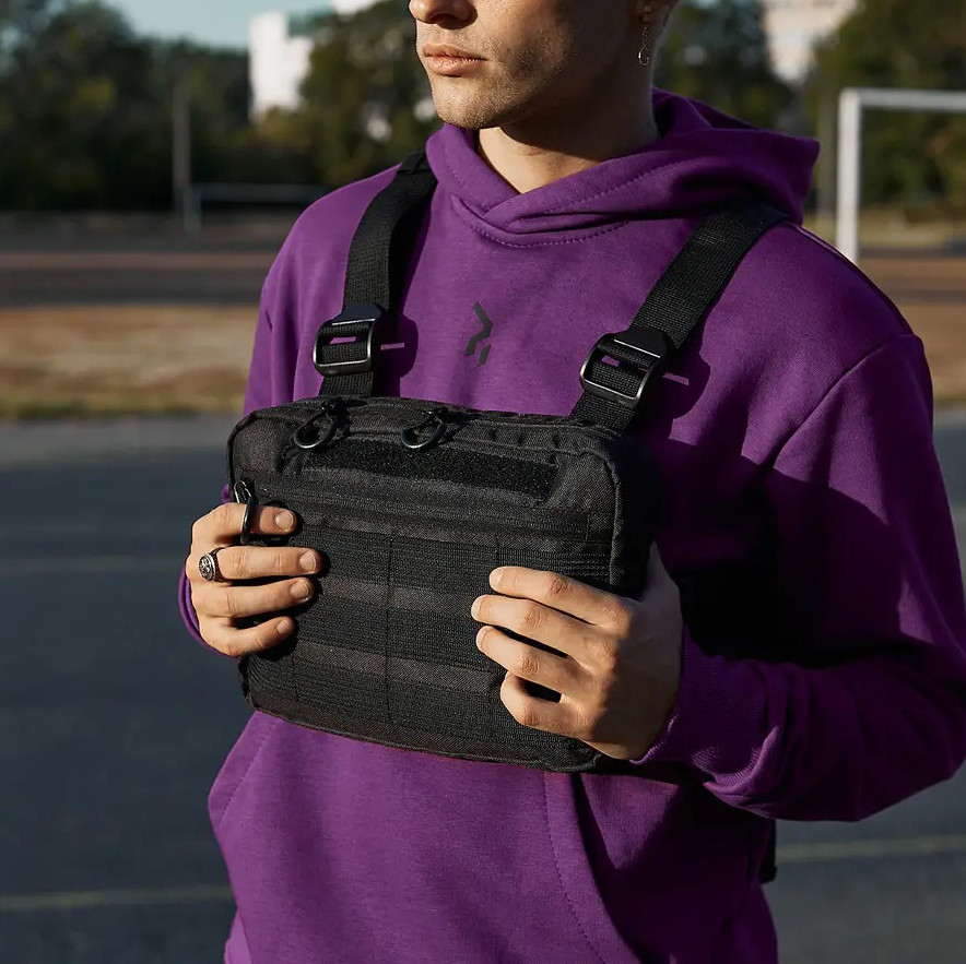 Качественная тактическая сумка нагрудная разгрузочная, Gp63, жилет на грудь, для военных, охотников и рыбаков - фото 8 - id-p1610871098