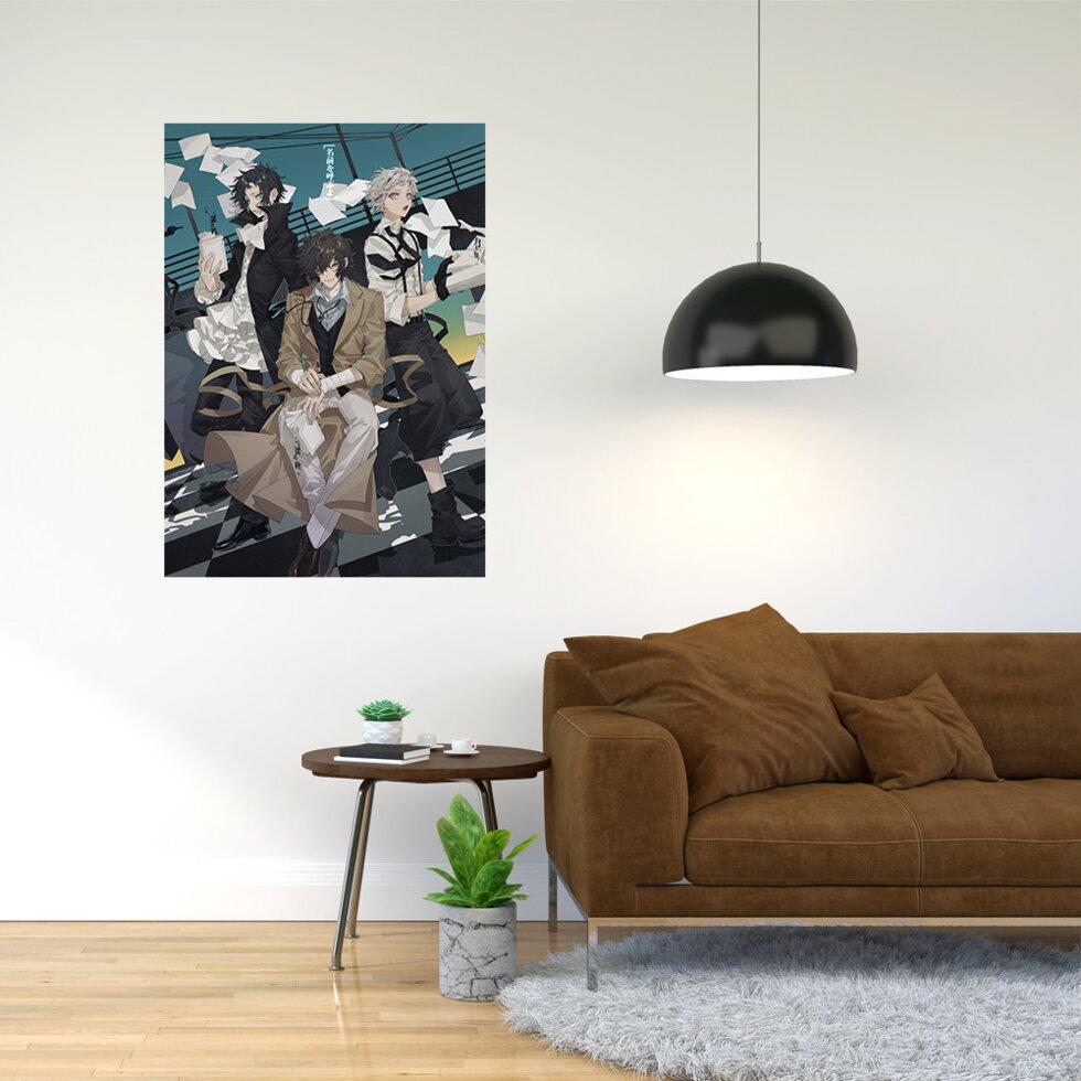 Плакат-постер з принтом "Bungo Stray Dogs - Проза бродячих псів (манга, аніме серіал) 10" , А2, фото 1
