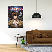 Плакат-постер с принтом "Death Note - Тетрадь смерти (манга  аниме сериал) 2"     А1