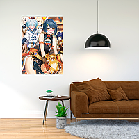 Плакат-постер с принтом Genshin Impact компьютерная игра 5 A2