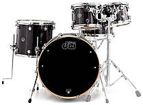 Ударна установка DW Performance Series 5-Piece Shell Pack Maple Snare (EBONY STAIN)