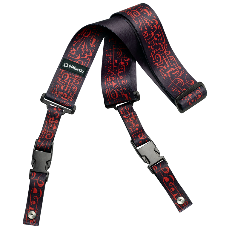Гітарний ремінь DIMARZIO STEVE VAI CLIPLOCK - ART STRAP BLACK