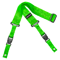 Гитарный ремень DIMARZIO 2 INCH NYLON CLIPLOCK NEON GREEN