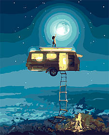 Картина за номерами Origami літаючий трейлер LW 3141 40*50 см