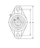 Підшипник FYTB30 TF (UCFL206, YAR206-2F+FYTB506M) (SKF) Італія, фото 2