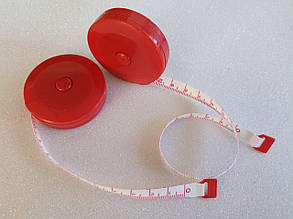 Сантиметр у рулетці 0.8см/150см червоний