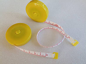 Сантиметр у рулетці 0.8см/150см жовтий